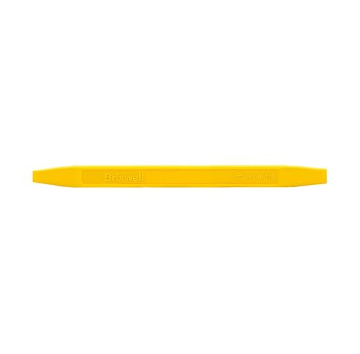 Tapered End Stick Tool, Plastic Construction, Yellow Finish, 7-7/8" Length, Non-Scratch Hand Tool for Caulk, Sealant, Vinyl Window Channels, Mixing, Glazing - Pack of 5