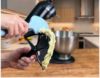 Silicone Spatula ONE Mixer Beater Scraper and Spatula, Glacier Blue