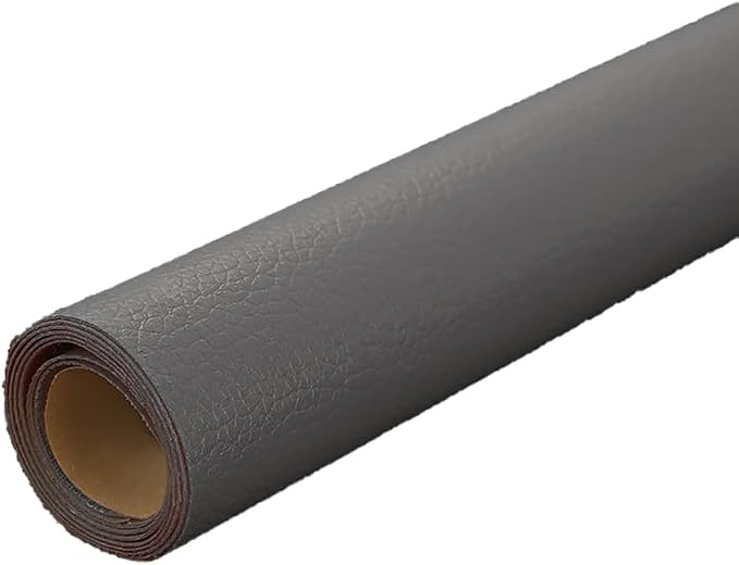Dark Gray Leather Repair Patch, 53.9 x 19.6 Inch Self Adhesive Leather Repair Tape, Large Vinyl Leather Repair Kit for Furniture, Car Seats, Sofats, Couch, Office Chair