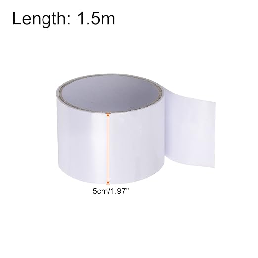HARFINGTON Waterproof Patch Seal Tape 2" x5' Leak Repair Tape for Plastic Bucket/Basin Hoses Duct Pipes, White