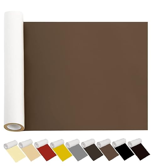 Leather Repair Patch Kit for Furniture 12.6 x 60 inch Medium Brown Waterproof Durable Leather Tape,Self-Adhesive Leather Patches for Couch, Sofa,Vinyl Chairs,Leather Articles,Fabric Fix Etc.