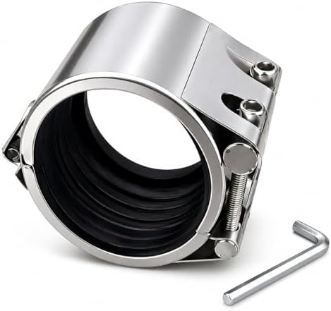 Pipe Repair Clamp，1 1/4inch(41mm-44mm) Stainless Steel Leak Sealer, Heavy Duty Pipe Leak Repair Kit for Metal & PVC Pipes, for Burst & Crack Water Pipe Emergency Maintenance