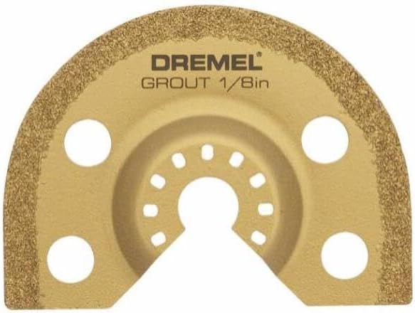 Dremel MM501-1/16-Inch Oscillating Multitool Blade for Grout Removal, Fast Cutting Carbide Accessory - Universal Quick- Fit Interface Fits Bosch, Makita, Milwaukee, and Rockwell