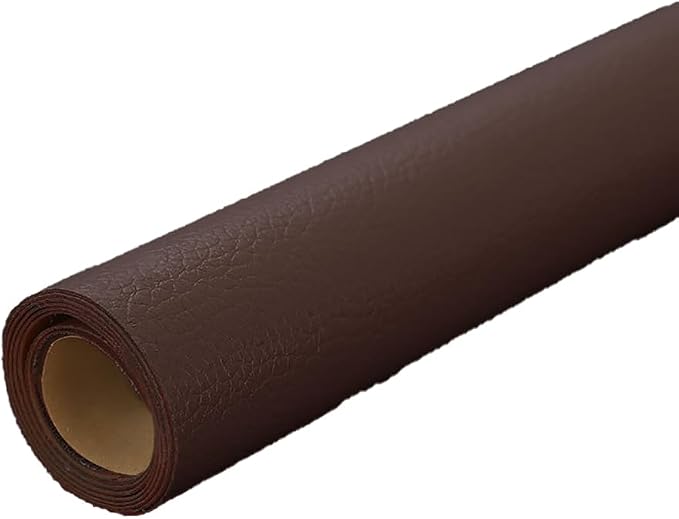 Dark Brown Leather Repair Patch, 53.9 x 19.6 Inch Self Adhesive Leather Repair Tape, Large Vinyl Leather Repair Kit for Furniture, Car Seats, Sofats, Couch, Office Chair