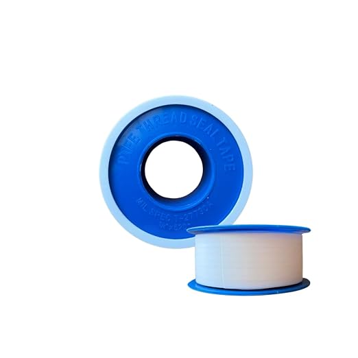 Teflon Tape 3/4 Inch x 520” – PTFE Thread Seal Tape for Plumbers, Pipe Fittings, Air & Water Lines – Leak-Proof, Non-Stick, Easy to Apply (2)