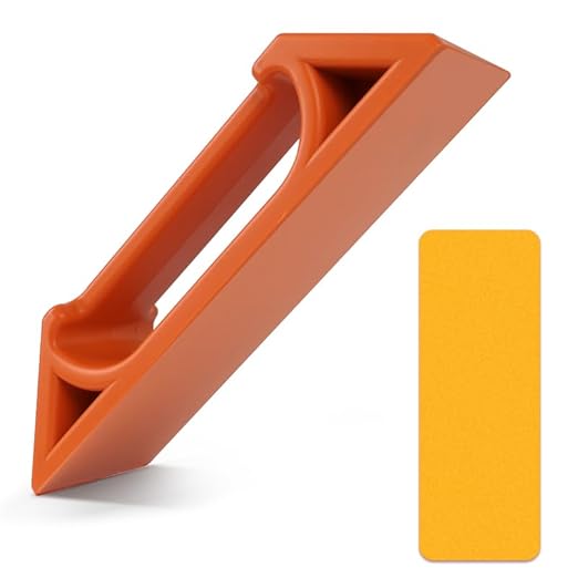 Floor Gap Fixer Tool for Laminate, Vinyl & Hardwood Floors – Heavy-Duty Nylon Plank Puller with Reusable Washable Adhesive Pad, DIY Floor Gap Repair Tool (Plank Grabber Only, Hammer Not Included)