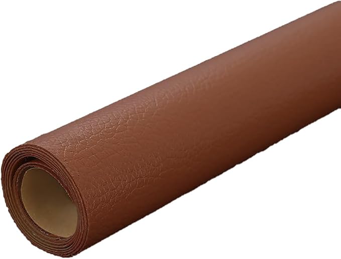 Coffee Leather Repair Patch, 53.9 x 13.7 Inch Self Adhesive Leather Repair Tape, Large Vinyl Leather Repair Kit for Furniture, Car Seats, Sofats, Couch, Office Chair