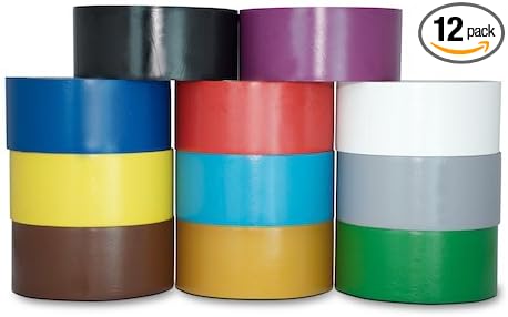 GGR Supplies T.R.U. CVT-536 Rainbow Vinyl Pinstriping Dance Floor Tape: 4 in. Wide x 36 yds. Several Colors