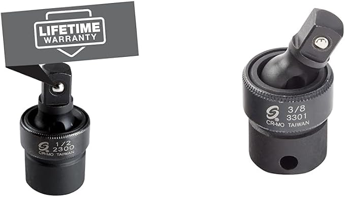 Sunex Universal Impact Joints, 3/8 Inch & 1/2 Inch Drive