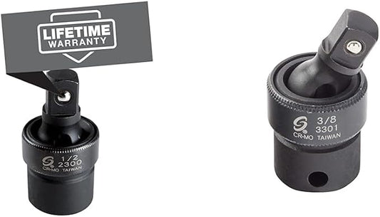 Sunex Universal Impact Joints, 3/8 Inch & 1/2 Inch Drive