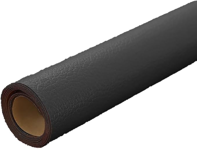 Black Leather Repair Patch, 53.9 x 13.7 Inch Self Adhesive Leather Repair Tape, Large Vinyl Leather Repair Kit for Furniture, Car Seats, Sofats, Couch, Office Chair