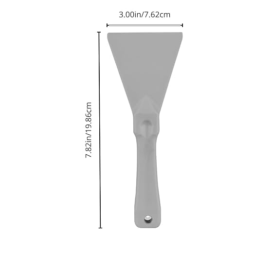 SPARTA Polypropylene Scraper Tool Food Safe Scraper for Removing Caked-On Residue in Commercial Kitchens, Plastic, 7.82 x 3 Inches, White