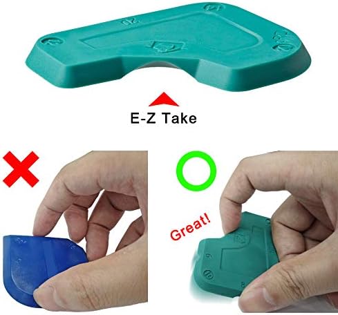 ORXPLUS Tools 4 Pieces Caulking Tool Kit Silicone Sealant Finishing Tool for Silicone Sealant Grout Finishing Sealing, Green