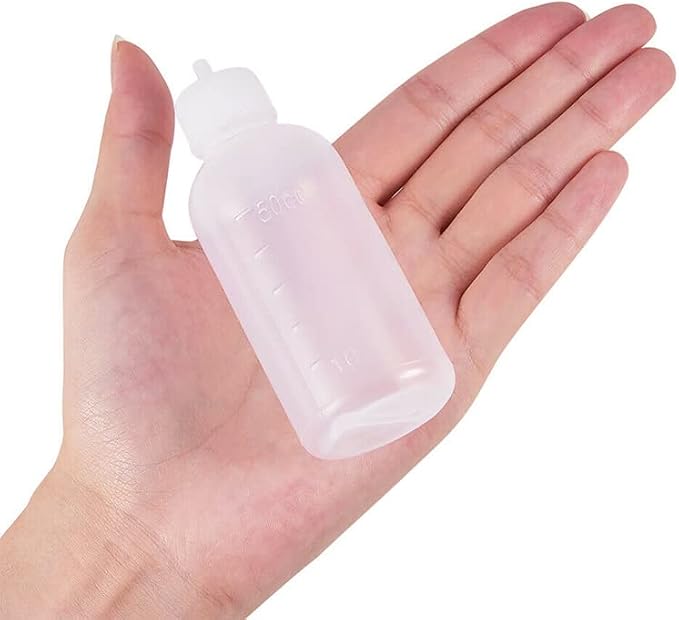 FJNATINH 50cc Glue Squeeze Bottle, Precision Tips Applicator Bottles, 5 Pack