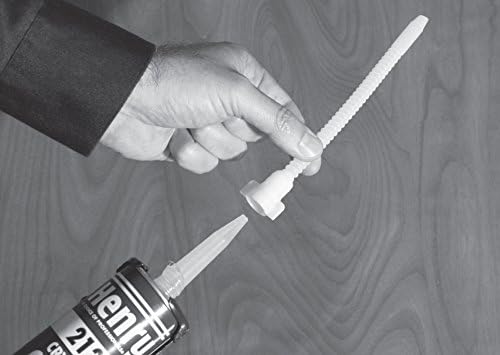 Ready America Flextension Caulking Tube Tip, Reusable and Removable Caulk Gun Nozzles for Hard to Reach Areas, Bends up to 180 Degrees, Caulking Tips, 3- Count (Pack of 1)