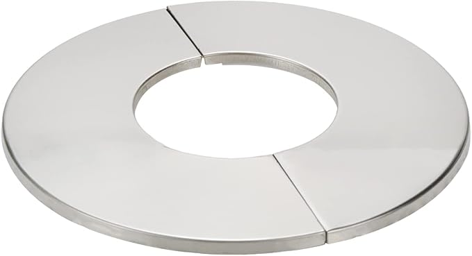 Wall Split Flange, Stainless Steel Round Escutcheon Plate for 2.4"/61mm Diameter Pipe, Pack of 4