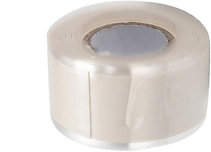 Self-Fusing Silicone Tape, Stretchable Waterproof Tape, Electrical Wires Wrap Emergency Pipe & Plumbing Repair Tape, 2.5cmx1.5m, White