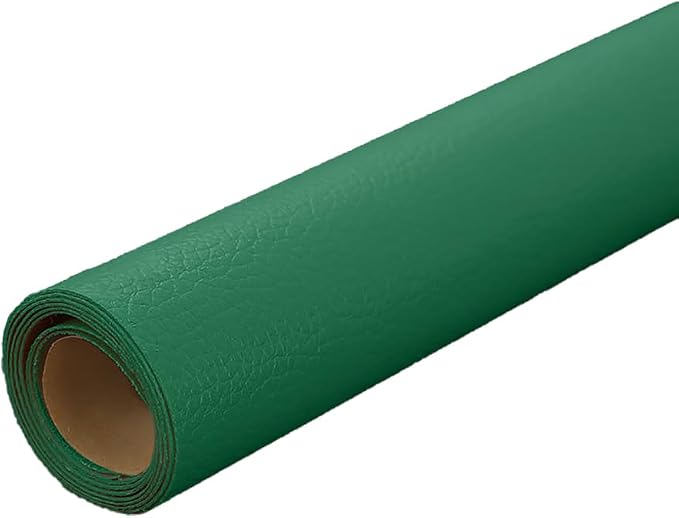 Dark Green Leather Repair Patch, 53.9 x 13.7 Inch Self Adhesive Leather Repair Tape, Large Vinyl Leather Repair Kit for Furniture, Car Seats, Sofats, Couch, Office Chair