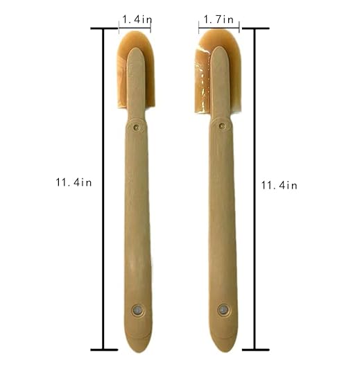 Caulk Caulking Silicone Sealant Finishing Tool Spreader Spatulas Applicator Rubber Tools 2 Size Set (1.4 Inch, 1.7 Inch)