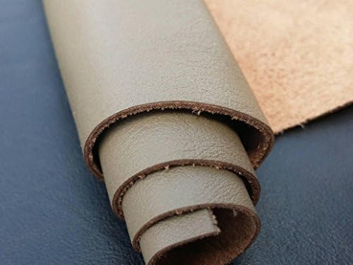 Reed Leather Hides - Cow Leather for Arts and Crafts (12 X 24 Inches 2 Square Foot, Taupe)