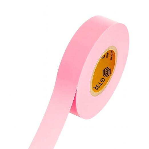 GTSE Pink Electrical Tape, 120 Rolls Bulk Box – Waterproof, Industrial Grade Vinyl, 3/4 in x 66ft– Strong Self-Adhesive PVC Electric Tape for Wire Insulation, 7 Mil, 600V – UL/CSA Listed
