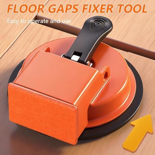 Floor Gap Fixer Tool- Strong Suction Cup, Plank Grabber with Suction Cup, Flooring Gap Repair Tool for Wood, Tile, Vinyl & Laminate Flooring | Floor Installation & Repair Kit (Suction Cup)