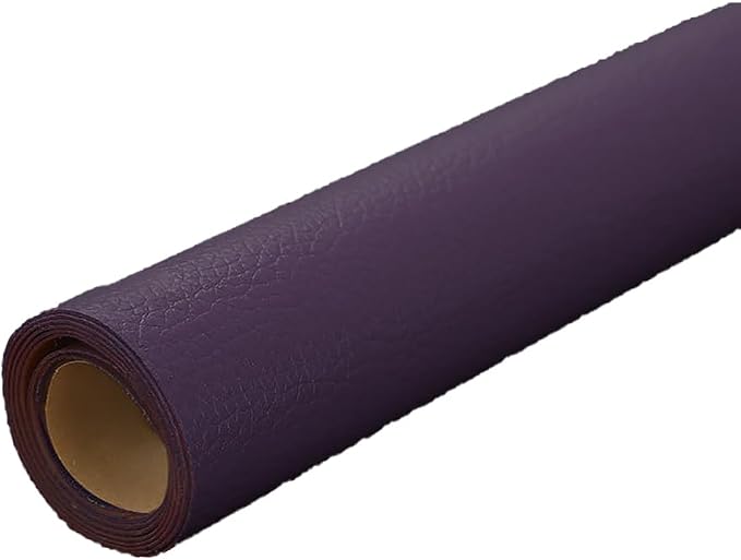 Purple Leather Repair Patch, 53.9 x 19.6 Inch Self Adhesive Leather Repair Tape, Large Vinyl Leather Repair Kit for Furniture, Car Seats, Sofats, Couch, Office Chair