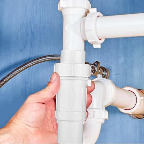 LESSO 1 1/4" PVC Repair Coupling, PVC Pipe Repair 1-1/4 inch Kit for Broken or Cracked In-Ground Pipe Fittings Waterproof Durable, SCH40 White (2 Sets)