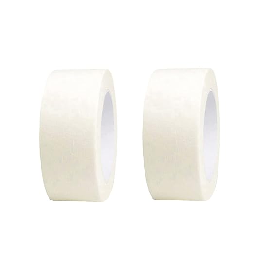 2 Inch Beige White Wide Masking Tape, 2 Inch X 55 Yard, 2 Rolls | Beige White Painters Tape