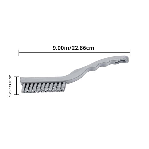 SPARTA Detail Brush Grout Brush, Crevice Brush with Hanging Hole for Bathroom, Kitchens, Countertop, Plastic, 9 Inches, Purple
