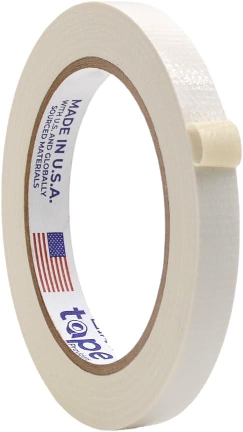 WOD DTC10 Advanced Strength Industrial Grade White Duct Tape, 1/2 inch x 60 ft. Waterproof, UV Resistant For Crafts & Home Improvement