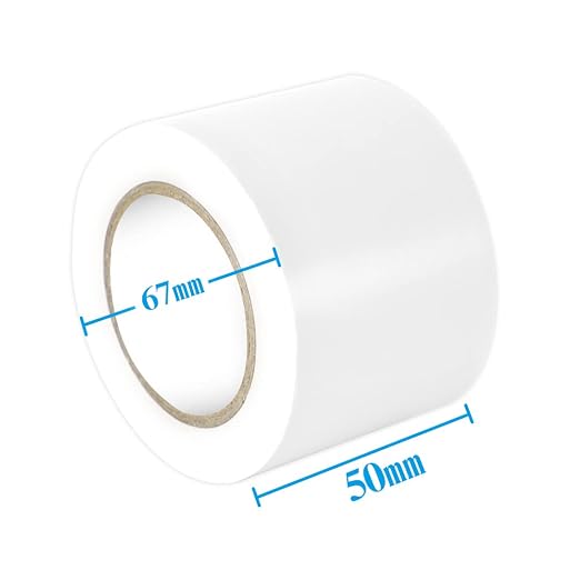 Maveek 2 Rolls Electrical Tape 2 Inch Silicone Waterproof Repair Insulation Tape Roll White Colored, Self Adhesive Outdoor Indoor Garage Workshop Tools Bag Pipe Door Window Winter Cold Weather