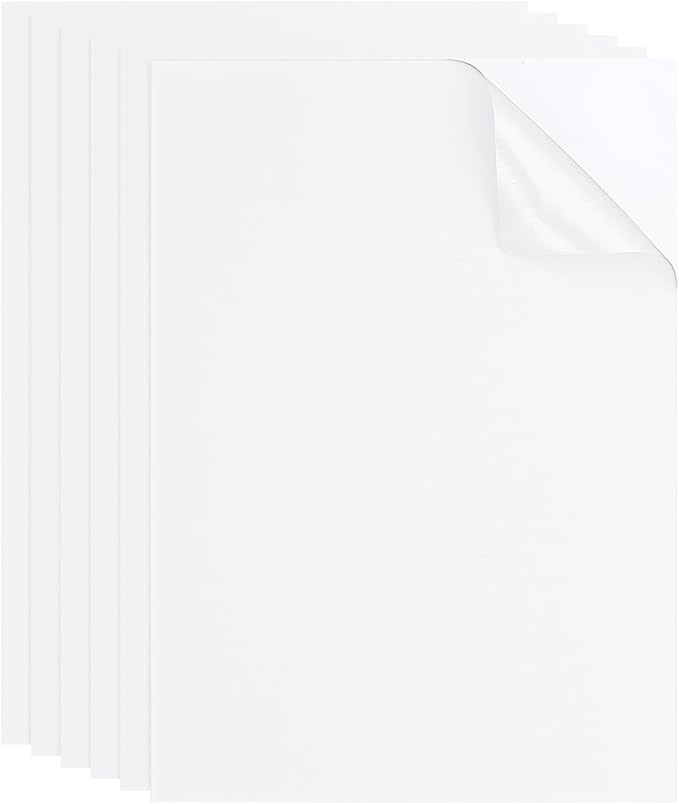 PATIKIL Nylon Repair Patch 8 x 6 Inch, 6pcs Self-Adhesive Down Jacket Repair Patches Waterproof Fabric Repairing Tape for Tents Sleeping Bag Outdoor Camping Gear, White
