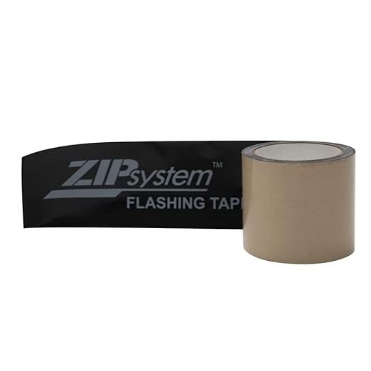 ZIP System Flashing Tape - Adhesive Flashing Tape - Advanced Acrylic Adhesive - Professional-Grade - Weather Protection - for Windows, Doors, & Rough Openings - 6" x 75' Roll