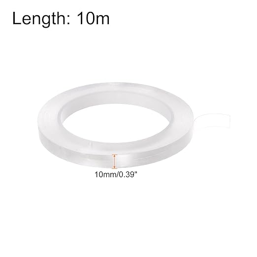 HARFINGTON Caulk Strip Tape Clear 0.4" x33Ft Waterproof Sealing Tape with Sealing Tool for Kitchen Cooktop Sink Bathtub Shower Toilet