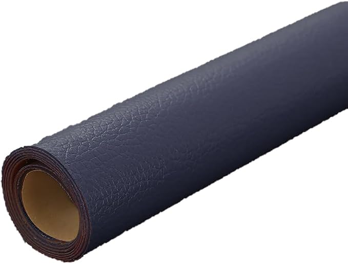 Navy Blue Leather Repair Patch, 53.9 x 19.6 Inch Self Adhesive Leather Repair Tape, Large Vinyl Leather Repair Kit for Furniture, Car Seats, Sofats, Couch, Office Chair