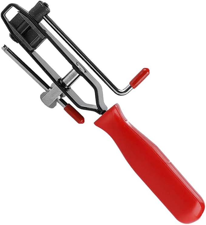 CV Joint Ear Clamp Banding Tool with Cutter, ESreake Auto Vehicle Tools Cut-Off Pliers Use for Car Repair, 10mm Fuel Hose, Cooling System, Vacuum Hoses Clamping (CV Joint Banding Tool with Cutter)