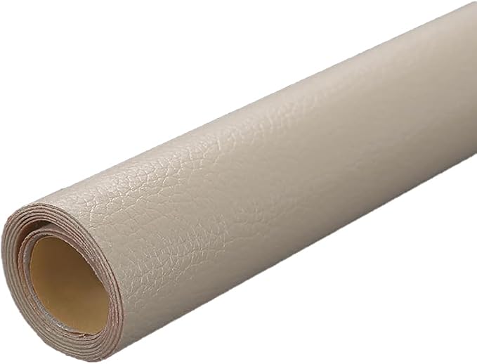 Cream Leather Repair Patch, 53.9 x 13.7 Inch Self Adhesive Leather Repair Tape, Large Vinyl Leather Repair Kit for Furniture, Car Seats, Sofats, Couch, Office Chair