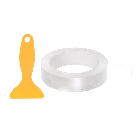 HARFINGTON Caulk Strip Tape Clear 1" x33Ft Waterproof Sealing Tape with Sealing Tool for Kitchen Cooktop Sink Bathtub Shower Toilet