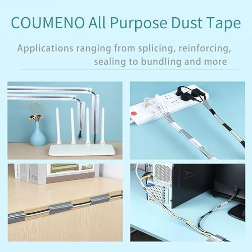 Heavy Duty Single Side Duct Tape,2in x 66FT,Strong Adhesive High Strength,Versatile Mesh Adhesive Tape for Easy Sealing, Repairing and Bonding Indoors and Outdoors,Silver