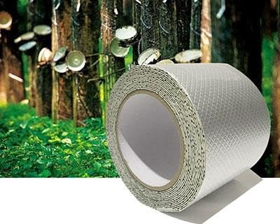 SakerPlus Super Waterproof Tape, Waterproof Sealing Tape, Aluminum Foil Tape for RV Repair, Window, Silicone, Glass (10cm*5m)