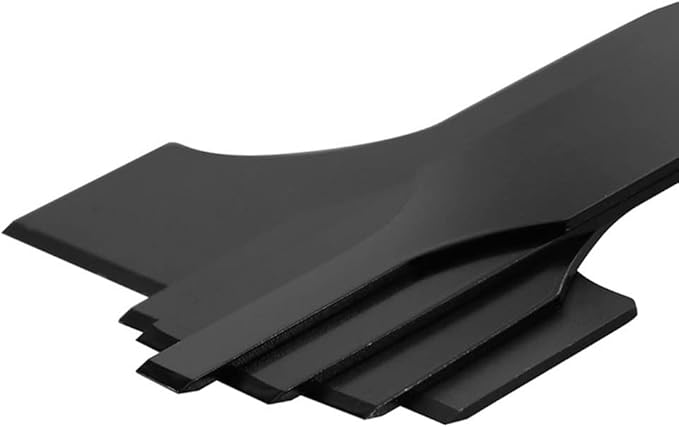 4PCS Reciprocating Saw Scraper Blade, High Carbon Steel Tile Cleaning Tools for Removing Tile Grout Glue Gaps Adhesives, Wall Cleaning, Metal derusting (Black)