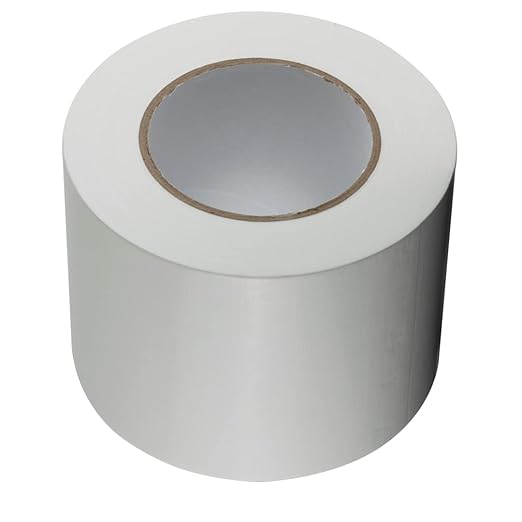 GTSE Wide Duct Tape, White, 4 Inches x 55 Yards (164 ft), Heavy Duty, Waterproof Repair Tape for Indoor or Outdoor Use, 1 Roll