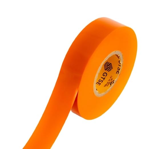 GTSE Electrical Tape – Waterproof, Industrial Grade Vinyl, 3/4 in x 66ft– Strong Self-Adhesive PVC Electric Tape for Wire Insulation, 7 Mil, 600V – UL/CSA Listed - Orange, 3 Rolls