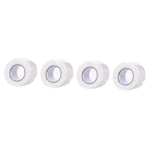 COHEALI 4pcs Seal Tape for Plumbing Flexible Rubberized Repair Tape for Pipe Leaks Cracks and Home Repairs Material Easy to Use