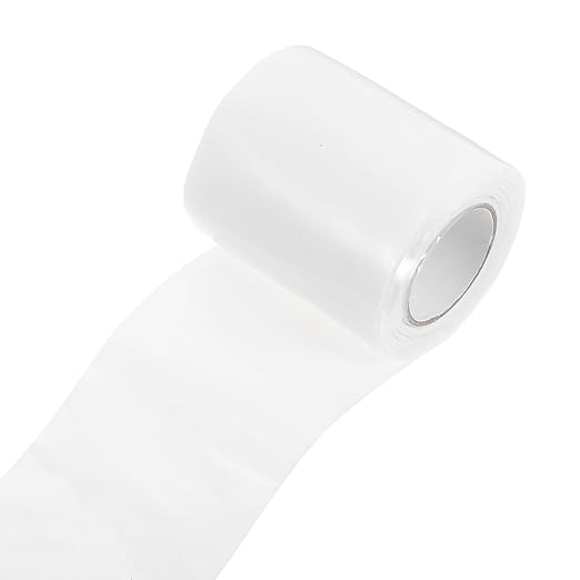 Garneck 5cm Wide Waterproof Silicone Rubber Pipe Repair Seal Tape, 1m Length X 1mm Thick Anti-Leak Adhesive Tape for Plumbing and Outdoor Leak Repair