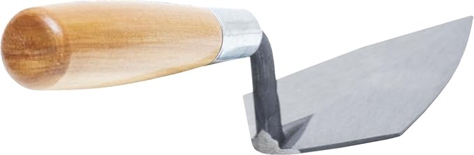 MARSHALLTOWN Pointing Trowel, 5 x 2 1/2 Inch Inch Blade, Philadelphia Pattern, Single Piece High Carbon Steel, Wooden Handle, Repair Mortar Joints, Masonry, Made in the USA, 45 5