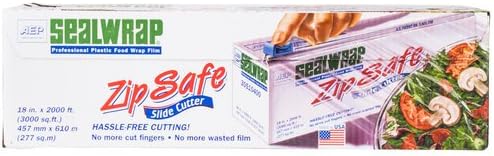 SealWrap ZipSafe 30510400 Cutterbox Film, 18" x 2000', Clear, Pack of 1