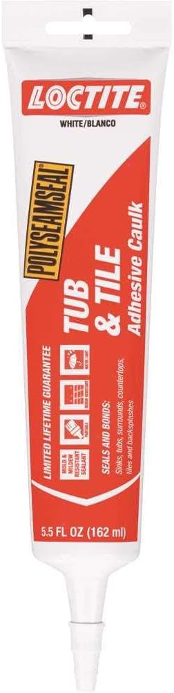 Loctite Polyseamseal Tub & Tile Adhesive Caulk 5.5 Ounce