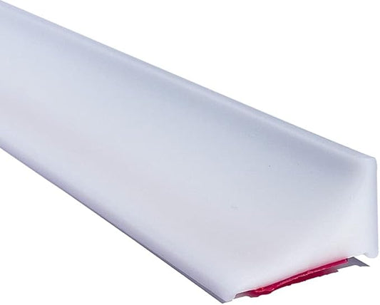 78 Inch Shower Threshold Water Dam Barrier,Shower Dam Water Stopper for Frameless Shower Door Bottom,Silicone Splash Guard for Kitchen Bathroom Sink Counter,for Wet and Dry Separation,White